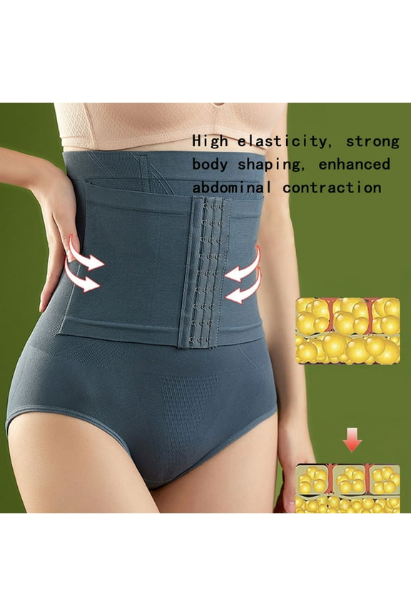 Tummy Control Panties for Women Shapewear Butt Lifter Short High Waist Trainer Corset Slimming Body Shaper Underwear,Blue M