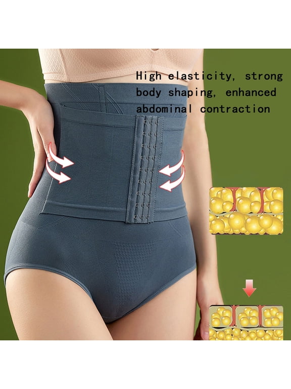 Tummy Control Panties for Women Shapewear Butt Lifter Short High Waist Trainer Corset Slimming Body Shaper Underwear,Blue XL