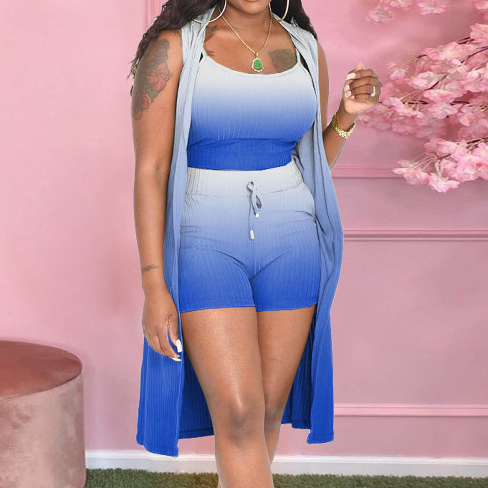 Cardigan Femme Manches 3/4 Léger - Gilet Estival élégant, Grande Taille, Ouvert Devant, En Coton Fluide