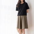thumbnail image 1 of Wyongtao Women's Athletic Shorts Drawstring Jogger Sweat Shorts Casual Size Plus Loose Bermuda Shorts with Pockets,Khaki XXXXXL, 1 of 4