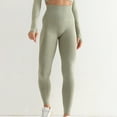 thumbnail image 1 of Wyongtao Women's Seamless Yoga Leggings High Waisted Sports Bottom Fitness Pants Athletic Tummy Control Hip Lift Pant for Running Workout,Army Green XL, 1 of 3