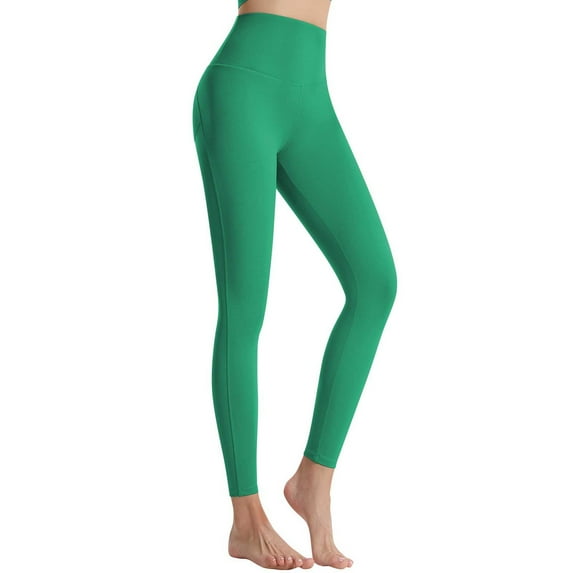 Wyongtao Women's Yoga Pants High Waisted Tummy Control Soft Workout Leggings,Army Green