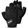 thumbnail image 1 of Wyox Weight Lifting Gloves Fitness Workout, Anti Slip Padded Palm Grip Protection Half Finger Cycling Calisthenics - Black - Small, 1 of 1