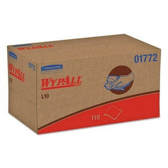 WypAll L10 SANI-PREP Dairy Towels,POP-UP Box, 1Ply, 10 1/2x10 1/4, 110/Pk, 18 Pk/Carton -KCC01772