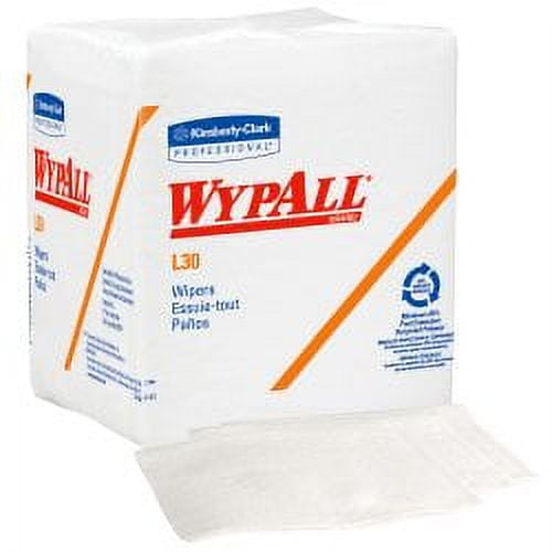WypAll L30 Task Wipe Light Duty NonSterile Disposable Wipes, White, 90 Count, 90 Pack