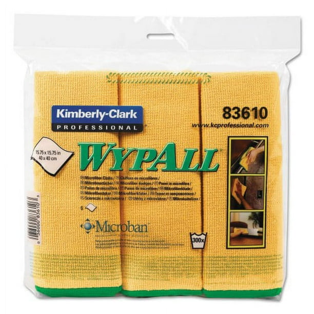 Microfiber Cloths, Reusable, 15.75 x 15.75, Yellow, 6/Pack Microfiber Cloths, Reusable, 15.75 x 15.75, Yellow, 6/Pack
