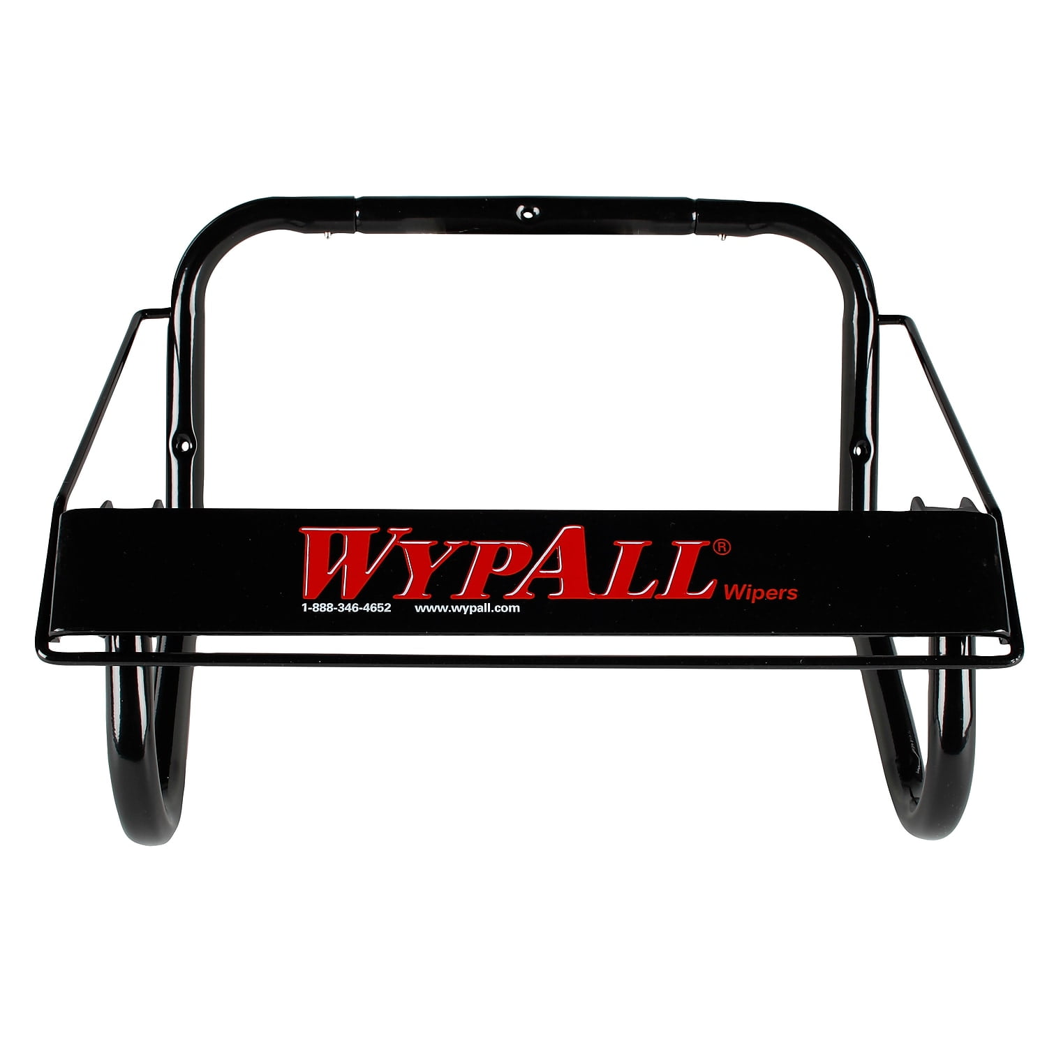 Black Metal Wall-Mounted Jumbo Roll Wiper Dispenser