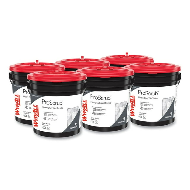 WypAll Waterless Hand Wipes Cloth 10 1/2 x 12 1/4 75/Bucket 6 Buckets/Carton 91371CT