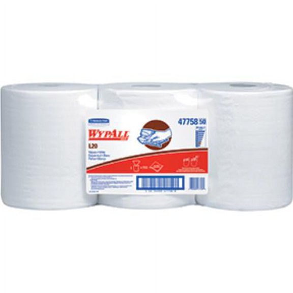 Wypall L20 Wipers center pull Roll in White (kim-47758)