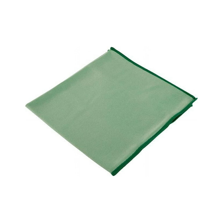 Microfiber Cloths, Reusable, 15.75 x 15.75, Green, 6/Pack