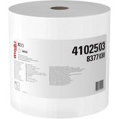 Wypall X80 Cloths - Cloth - 12.50\\" Width x 13.40\\" Length - 80 / Box - 475 / Roll - White