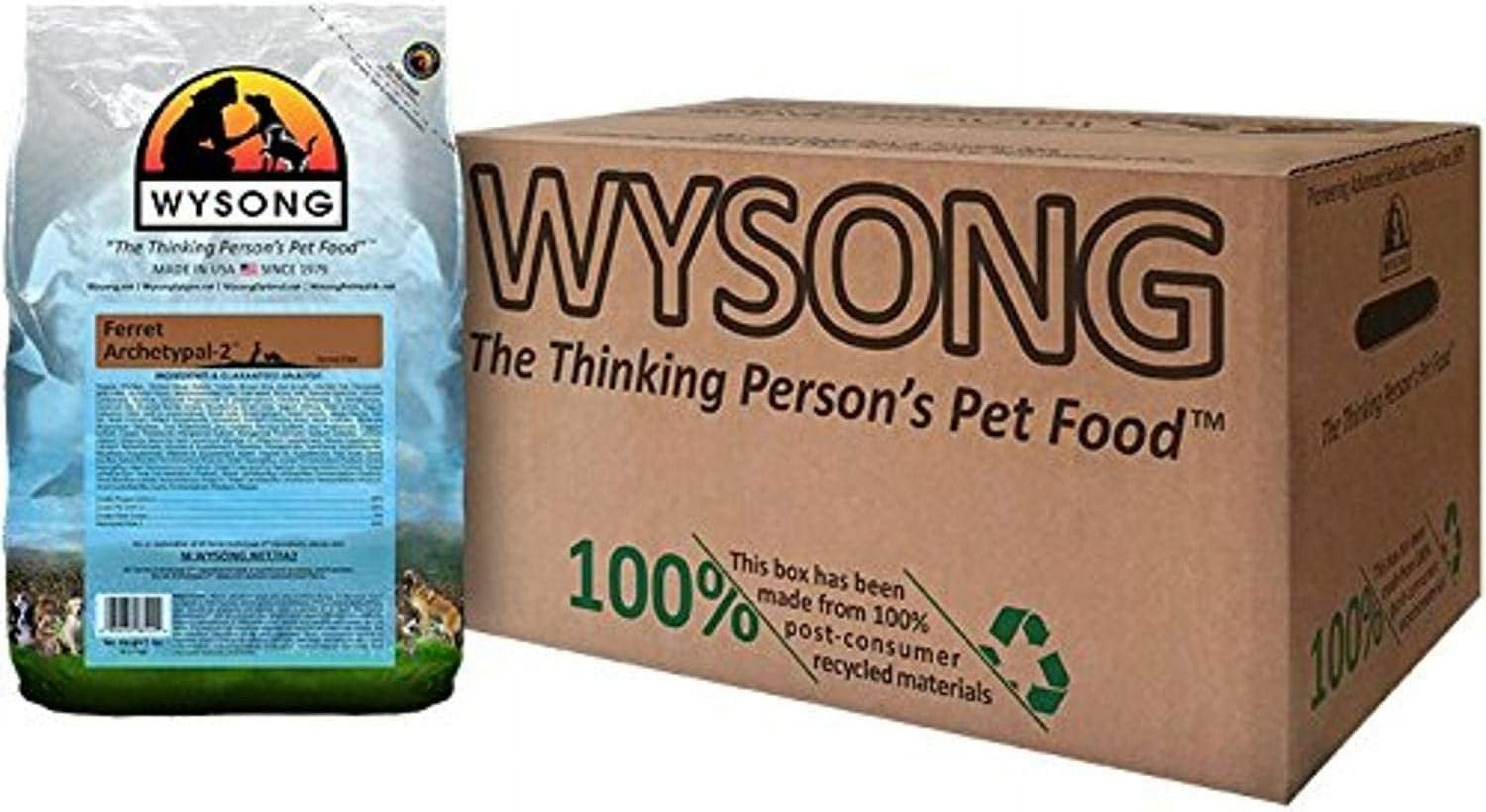 Wysong Ferret Archetypal-2 - Dry Ferret Food, 5 Pound Bags, (Pack of 4) 5 Pound (Pack of 4)