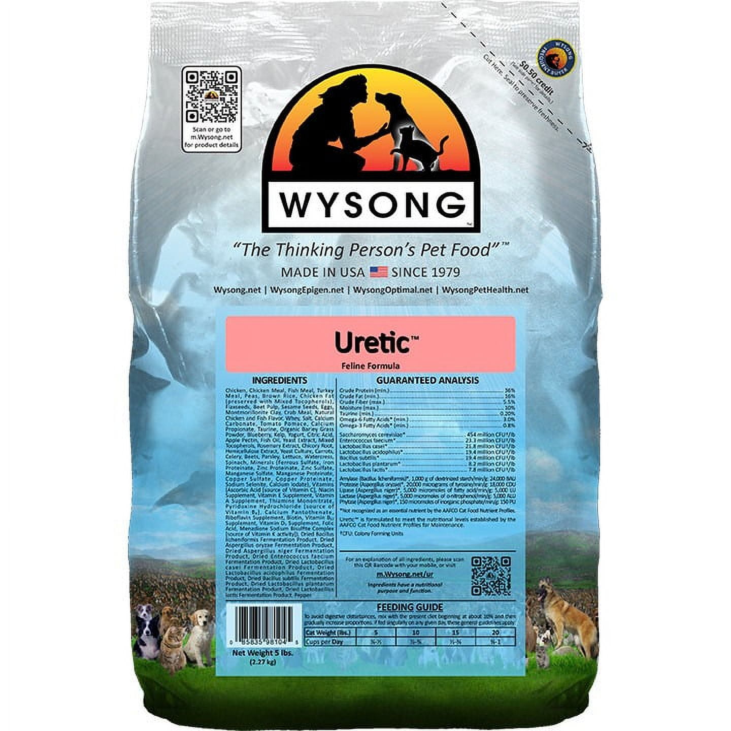 Wysong Uretic Natural Dry Cat Food 5 lb Walmart