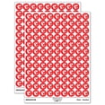 thumbnail image 1 of Wyvern Dragon Fantasy Silhouette 200+ Round Stickers - Red - Gloss Finish - 0.50" Size, 1 of 3