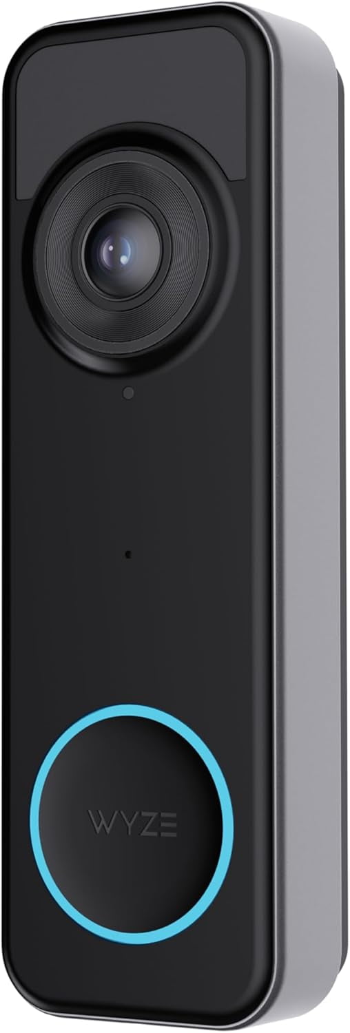 Wyze Battery Video Doorbell with 1536x1536 HD, Wireless/Wired Security ...