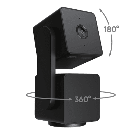 Wyze - Pan v3 Indoor/Outdoor Pan/Tilt/Zoom 1080p Security Camera - Black