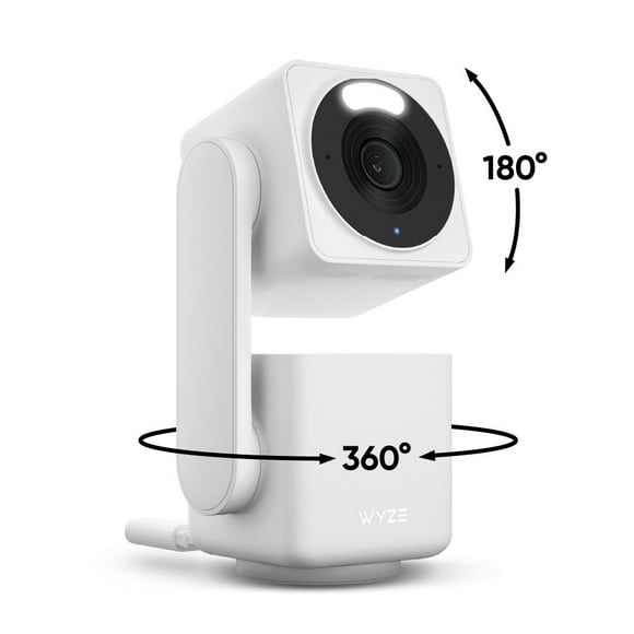 WYZE Cam Pan v4, 4K Smart Security Camera, AI Indoor/Outdoor Camera for Home Security, Baby & Pet, Color Night Vision, 360 Pan/Tilt/8 x Digital Zoom, 2.4G & 5G, Works with Voice Assistants