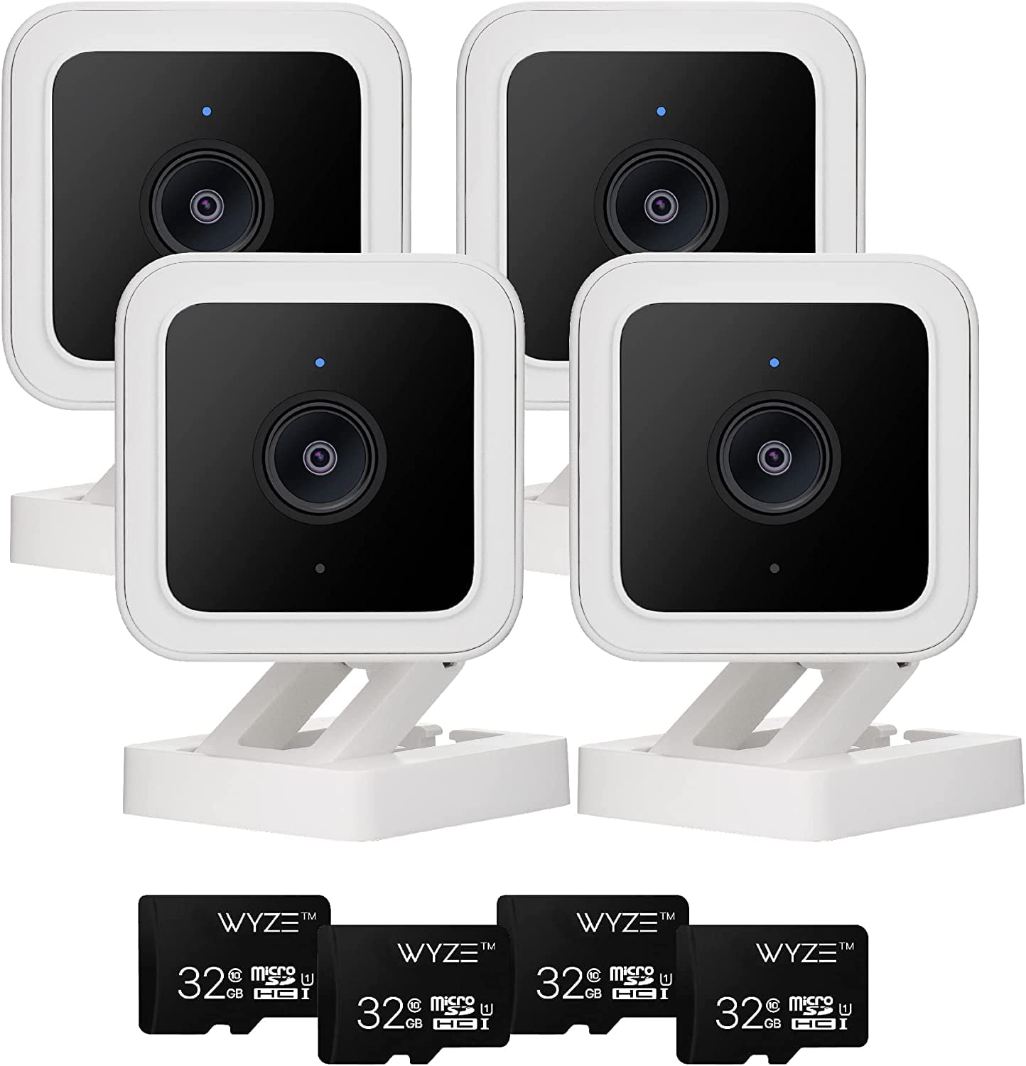 Wyze Cam v3 Security System Bundle (4x) Wyze Cam v3 + (4x) 32GB microSD Card