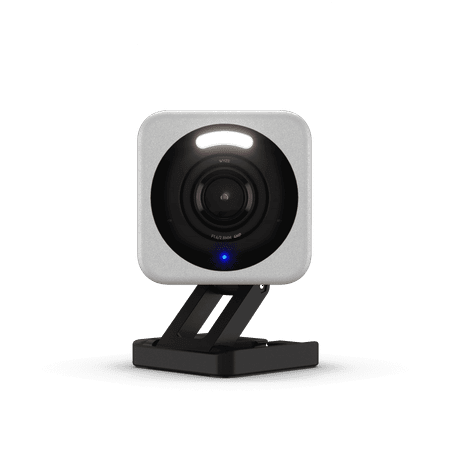 Wyze - Cam V4 2.5k QHD WiFi, Indoor/Outdoor, Wired Security Camera with Color Night Vision - Gray