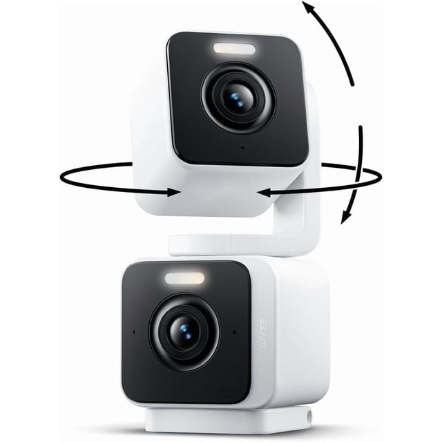 Wyze Duo Cam Pan 2K Security Camera - Dual Lens 360 Pan, 1 Month Cam Plus