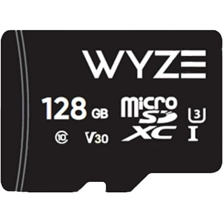 Wyze Expandable Storage 128GB MicroSDXC Card Class 10, Black