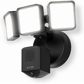 Wyze - Floodlight Camera Pro, 3000 Lumen LEDs, 180 Wide View, 2k HD Outdoor Wi-Fi Floodlight Home Security Camera - Black