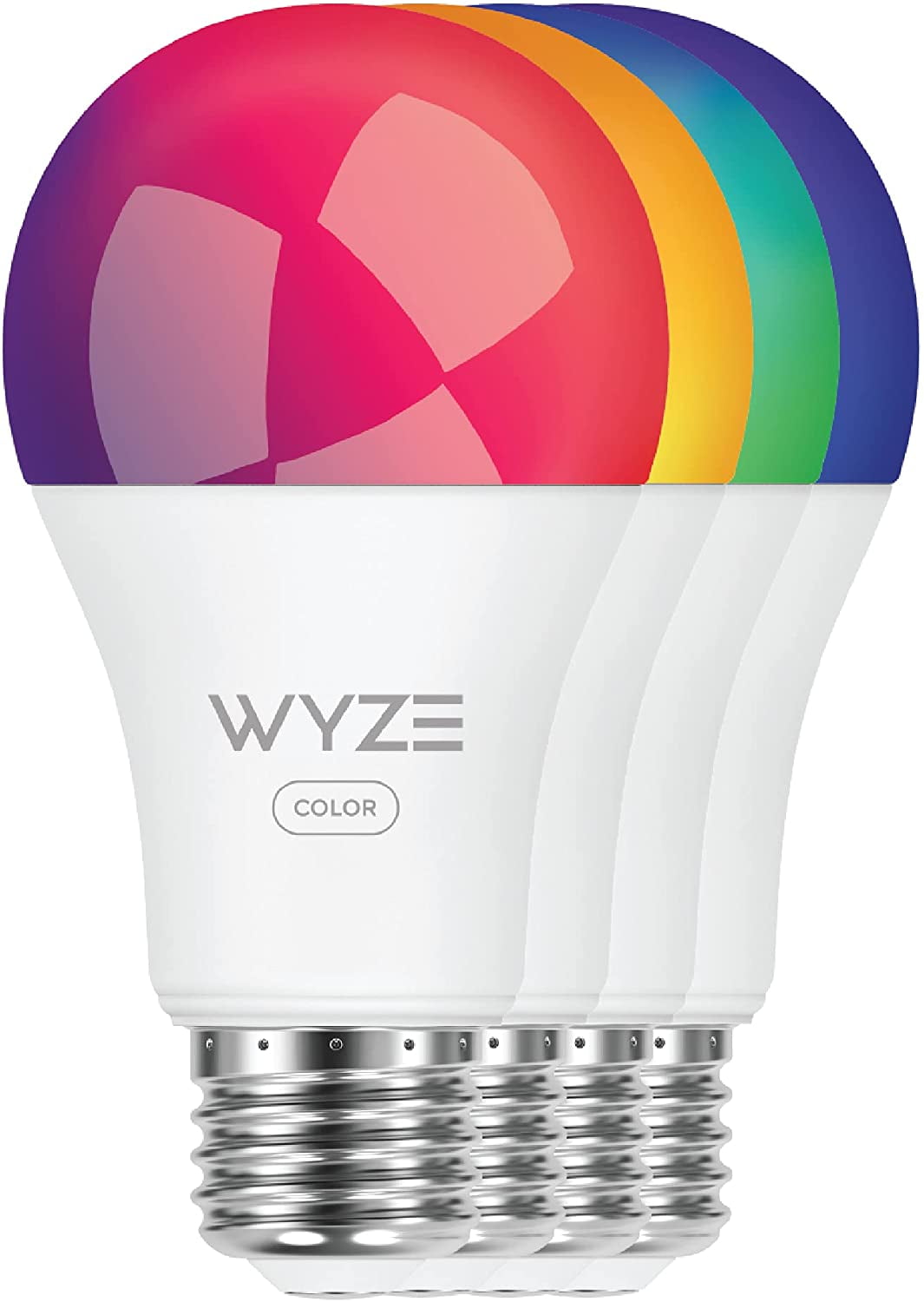 Wyze LED 1100 Lumens (75W Equivalent) Color Smart Home Bulb, 4 Pack