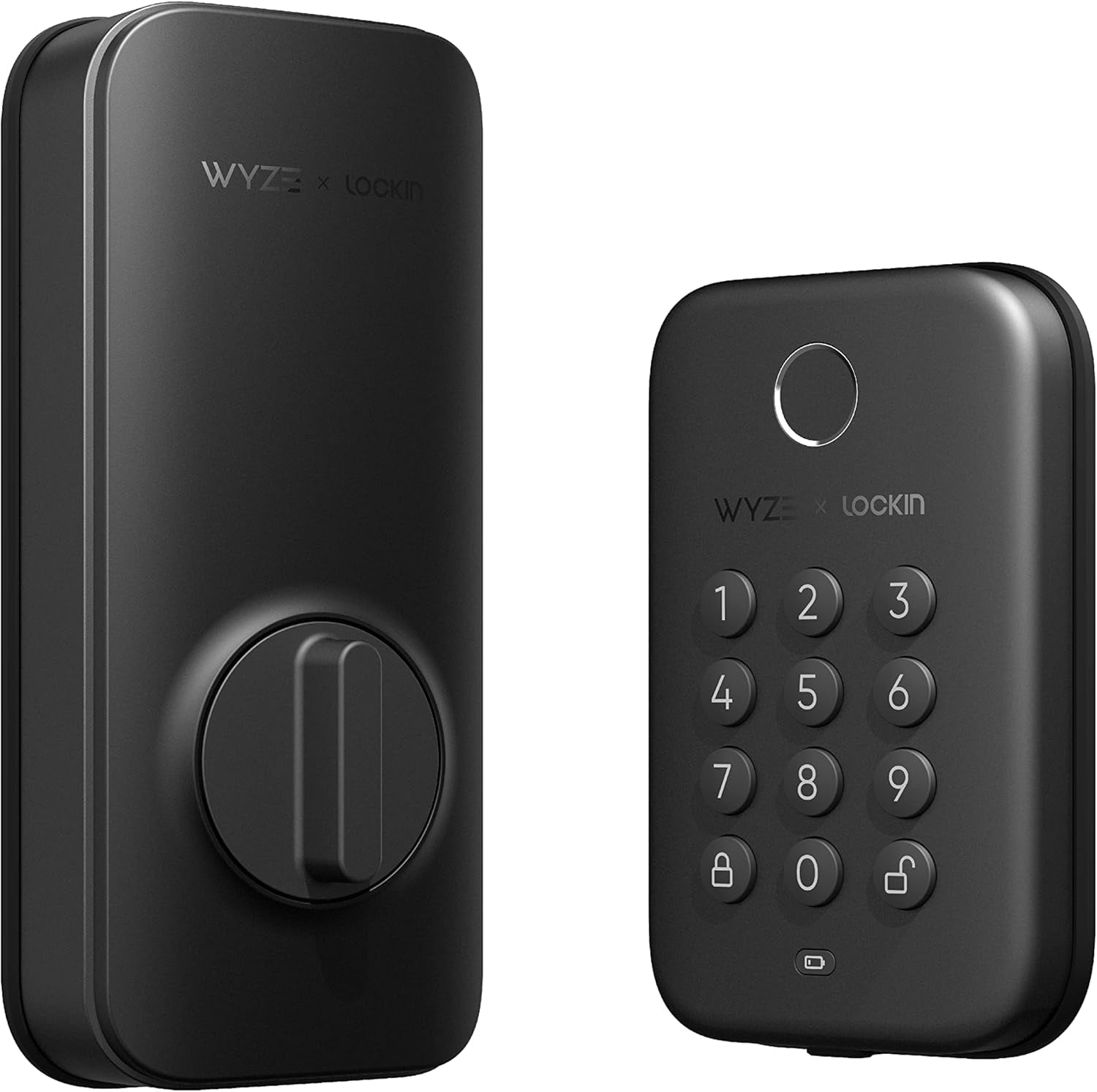 Wyze Lock Bolt v2, Smart Wi-Fi Deadbolt with Fingerprint Scanner, Keyless Entry, Keypad with 50 Passcodes, Built-in Wi-Fi 6, Auto-Lock, 8-Month Battery