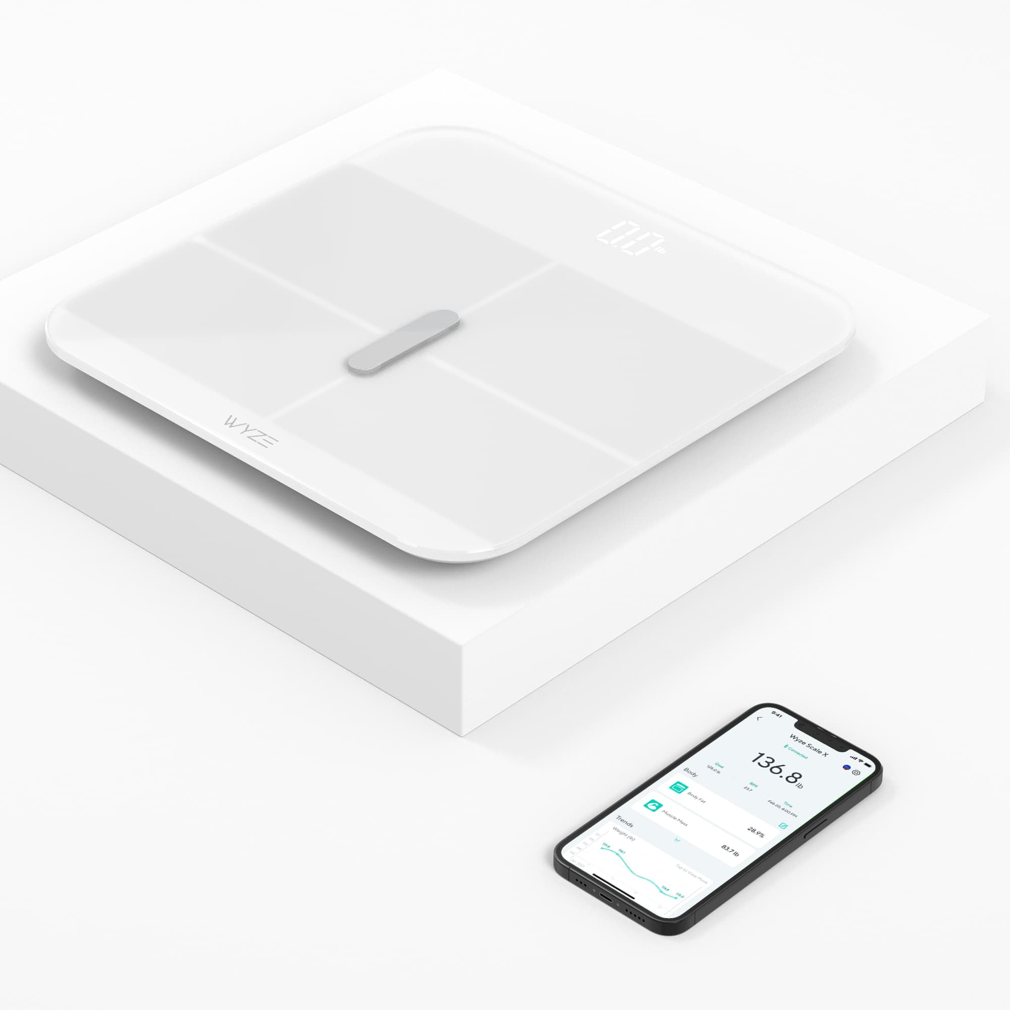 Wyze Smart Scale - Wireless Digital Bathroom Scale With BMI, Body Fat