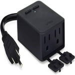 Wyze Plug Outdoor, Dual Outlets Energy Monitoring, IP64, 2.4GHz WiFi Smart Plug, Works with Alexa, Google Assistant, IFTTT, No Hub Required, Black