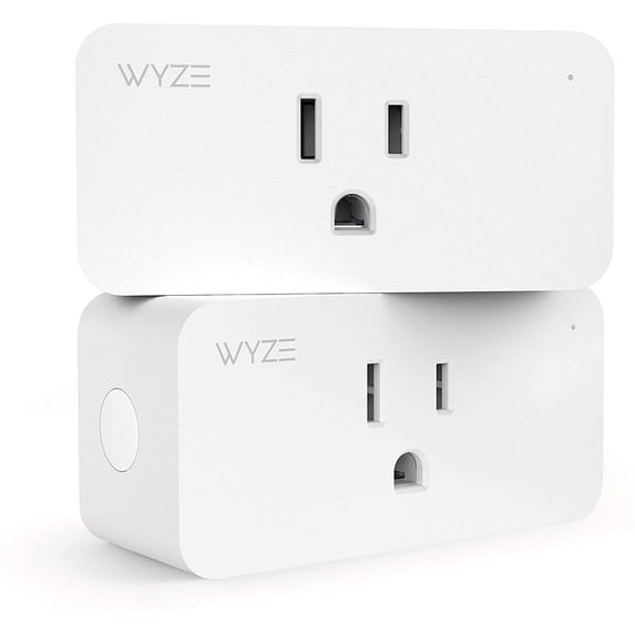 Wyze Smart Home Smart Plug, Wifi Enabled, Two-Pack, White
