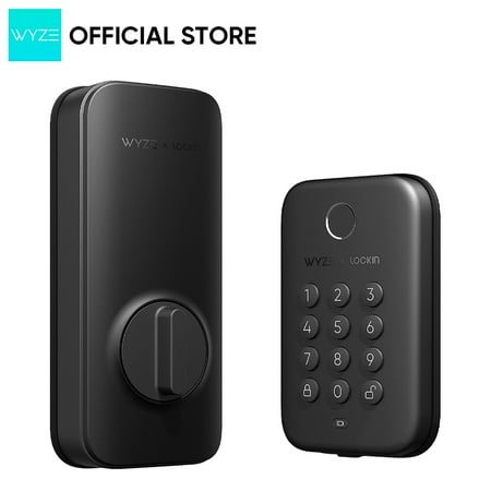 Wyze - Smart Lock Bolt, Fingerprint Keyless Entry, Bluetooth Deadbolt Replacement, In-App Monitoring and Scheduled Access - Black