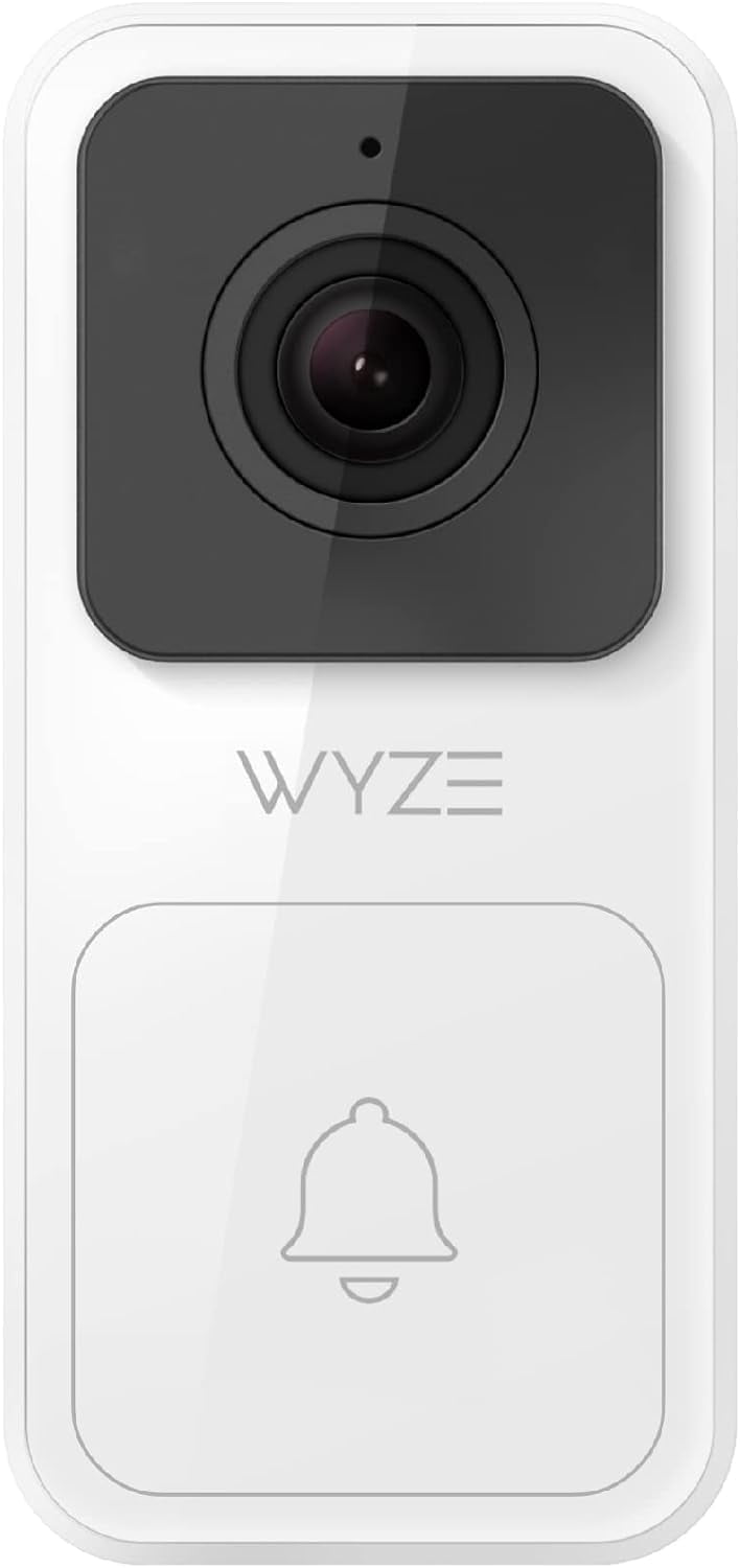 Wyze Video Doorbell, 1080p HD Video, Two-Way Audio, 3:4 Head-to-Toe View, Night Vision, Hardwired