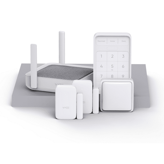 Wyze WSHMS-6M Home Security System Core Kit with Hub, Keypad, Motion Entry Sensor Professional