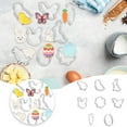 Wyzesi Baking Moldy For Oven Metal Set Of Easter Cookie Cutting Egg