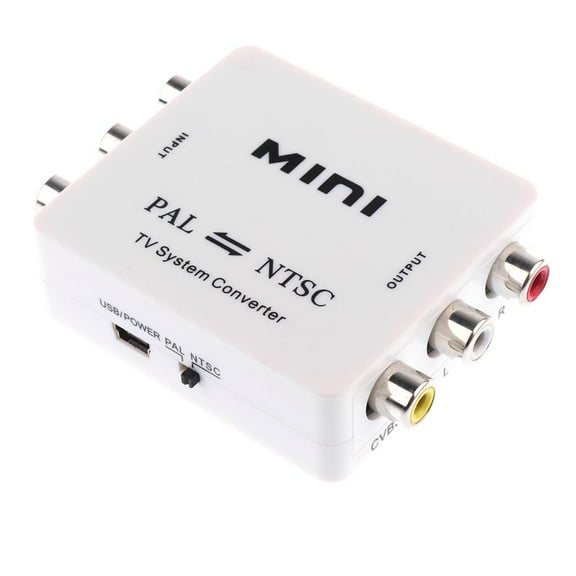 Wzmzjy 1 Pc. PAL / NTSC Bidirectional Converter RCA CVBS R / L Converter Adapter Switch