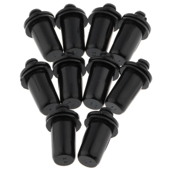 Wzmzjy 10Pack Fastener Rivet Clips Kits for Speakers Mesh Covers #046, Black, Plastic