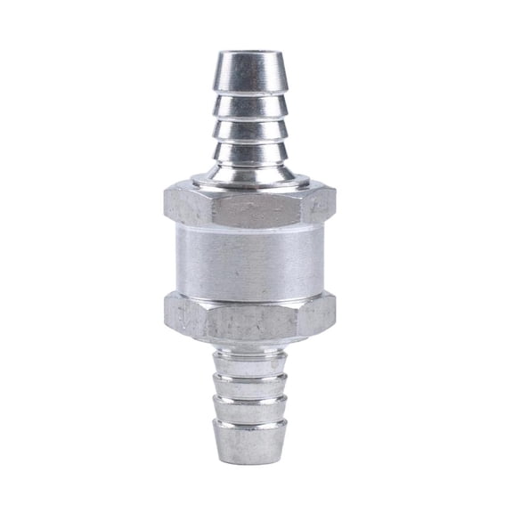Wzmzjy 12MM Fuel Check Valve Car Not Return One Way Inline Check Valves, Silver