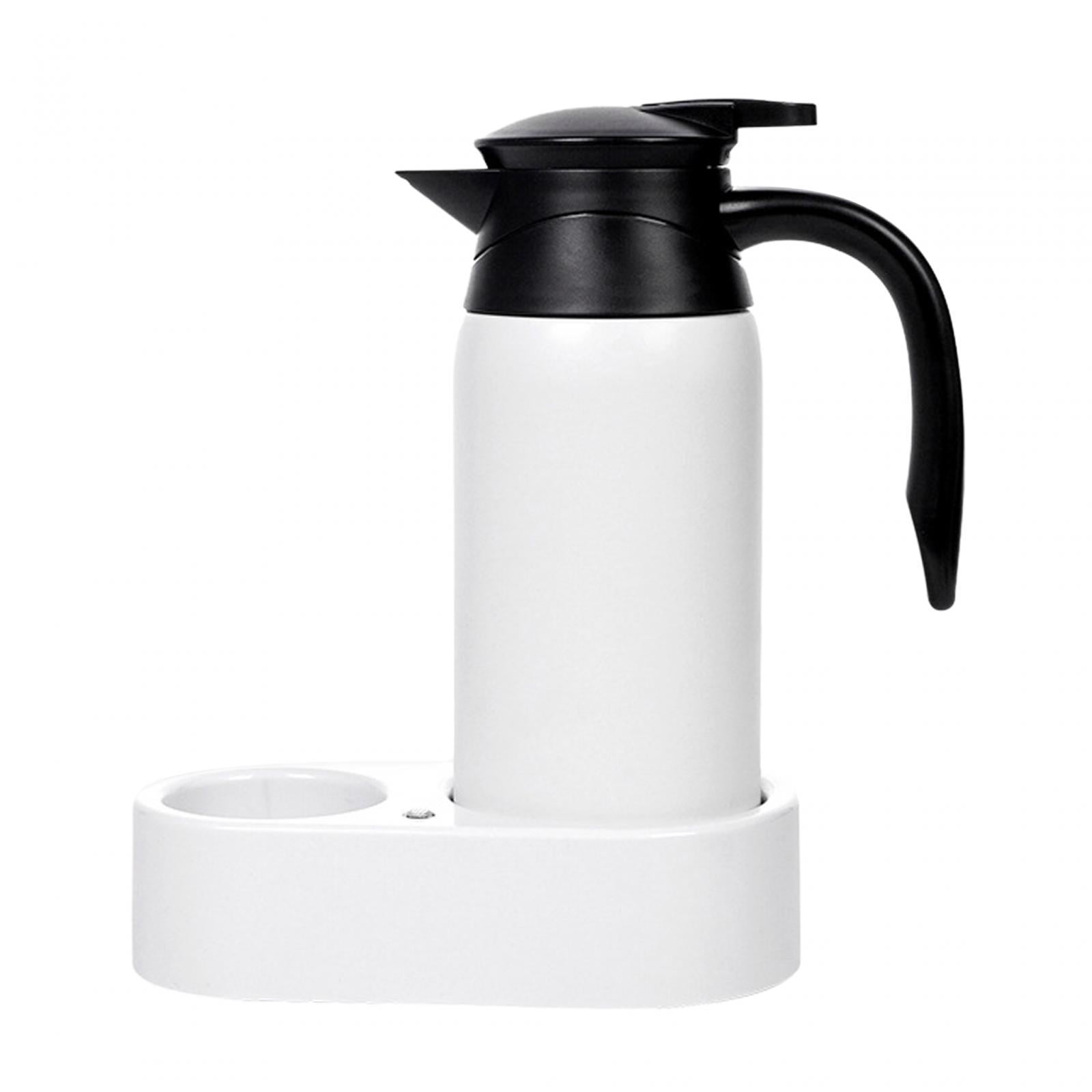Wzmzjy 12V 24V 800ml Car Kettle Electric Kettle Stainless Steel Multi-Purpose Portable White Kettle