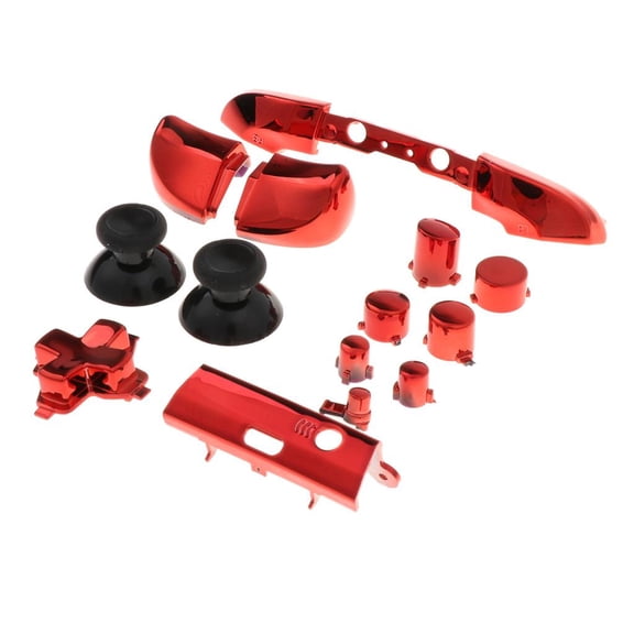 Wzmzjy 15Pcs Red Replacement Full Buttons Left Right Triggers Bumpers Thumbstick