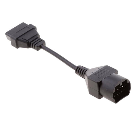 Wzmzjy 17 Pin OBD1 Male to OBD 2 II 16 Pin Female Socket Diagnostic Cable For Mazda