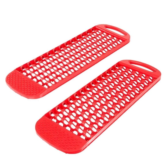 Wzmzjy 2 Pack Foldable Tire Traction Mat, Car Extraction Mat for Tires Stuck in Snow,