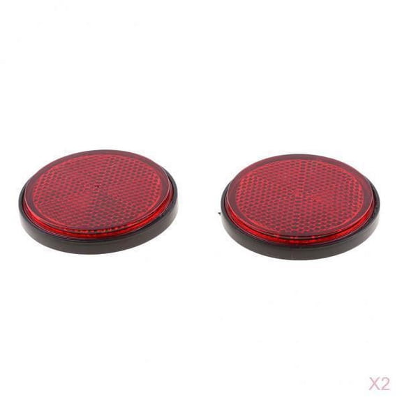Wzmzjy 2 Pair 2 inch 55mm Round Reflector, Side Marker Light Shell for Motorcycle ATV