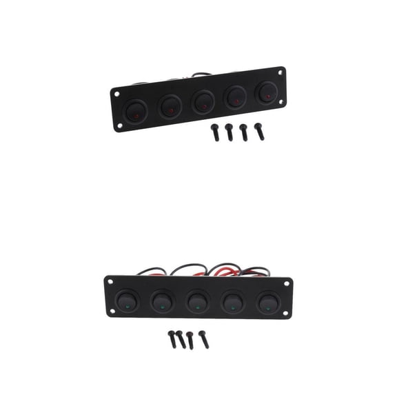 Wzmzjy 2 Pieces + 8 Pieces Screws Suitable for 12V-24V Cars, Mobile Homes, Trailers,