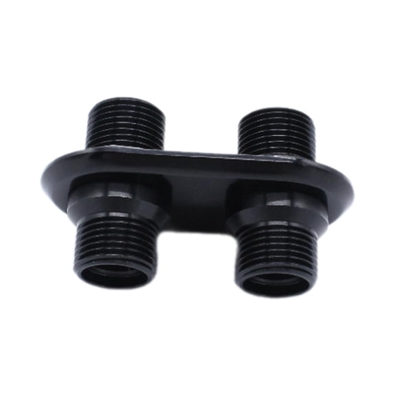 Wzmzjy 2 Port Firewall Heater Bulkhead Black, High Performance,Easy Installation Repair