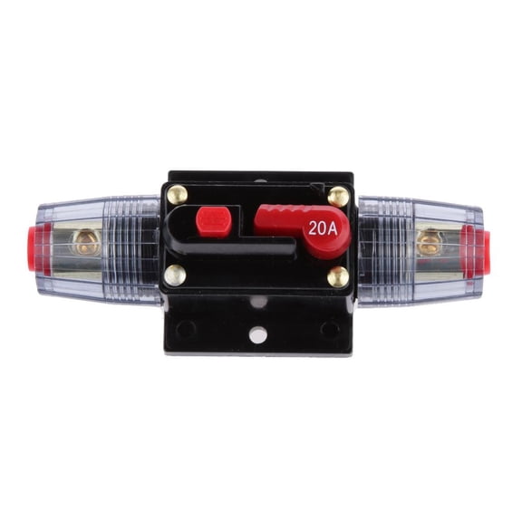 Wzmzjy 20 Amp Manual Reset Inline Circuit Breaker Platinum Terminal Block Marine Auto 20A