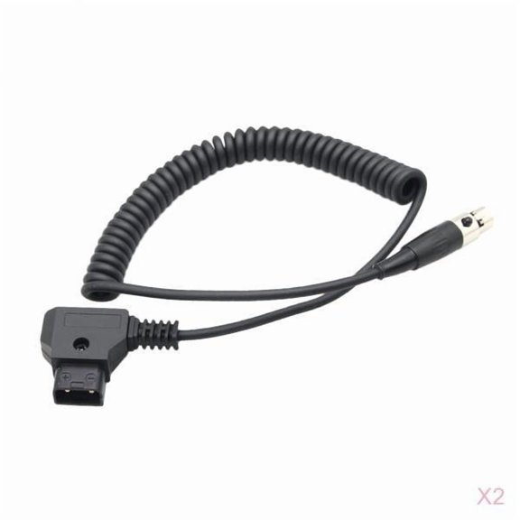 Wzmzjy 2Pack D-tap to 4Pin Mini XLR Power Cable for ARRI RED Camera Monitor