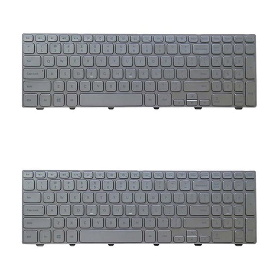 Wzmzjy 2x US Layout Backlit Replacements Keyboards Fits For Inspiron 15 7537 7000
