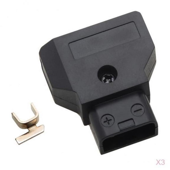 Wzmzjy 3 Pieces Mini Male D-Tap Plug DIY Adapter for Camera DSLR Rig Power Cable Anton