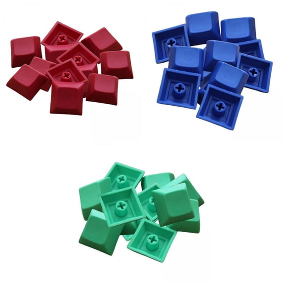 Wzmzjy 3 Set 12Pcs / Set PBT DSA Keycaps Printed Blank for Mechanical Gaming Keyboard